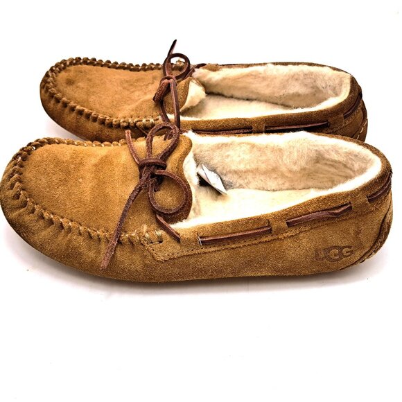 UGG Dakota Chestnut Suede Sheepskin Moccasin Women - Size 7 - Picture 4 of 14
